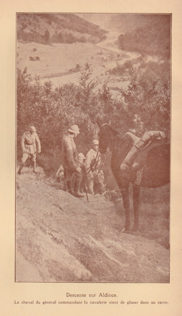 A scene from the French Colonial cavalry brigade's epic march.