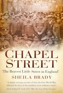 Front cover to 'Chapel Street' by Sheila Brady (History Press, 2017)
