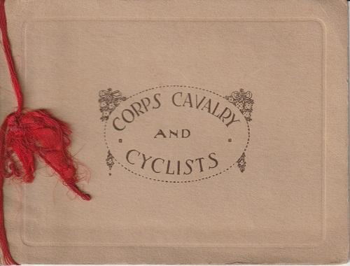 Corps Cavalry and Cyclists Christmas card, 1917 (front)
