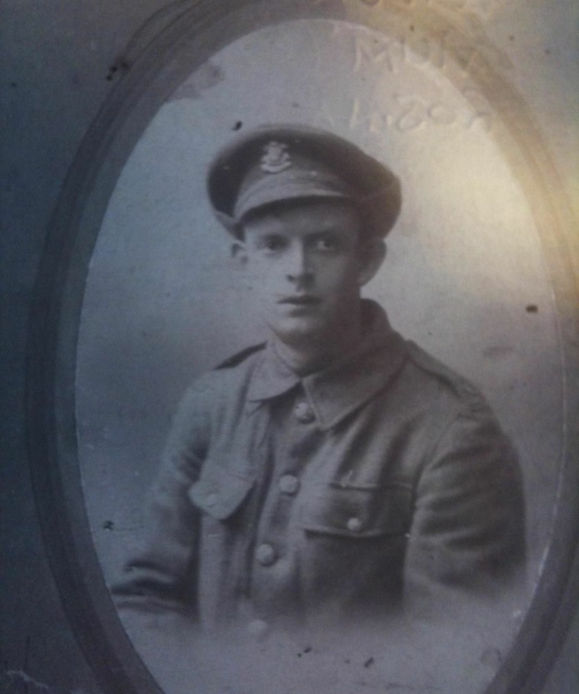 Photograph of 18855 Private William Thomas Gould, 1/Welsh, killed in action on 28 February 1917 and buried in the Struma Military Cemetery.