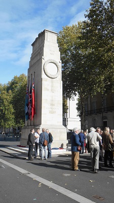 SCS members at the Cenotaph in Whitehall, 13 October 2018