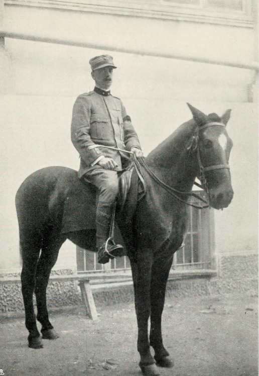 Photograph of Luigi Villari, Italian Army, liaison officer with allied forces in Salonika, 1915-1918.