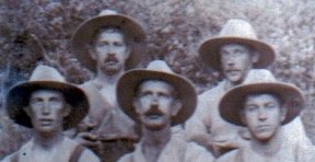 A group of soldiers in slouch hats
