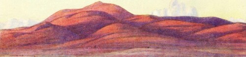 From a watercolour by William T. Wood RWS. "The 'Pip' Ridge".