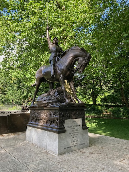 The Cavalry Memorial in Hyde Park, London.