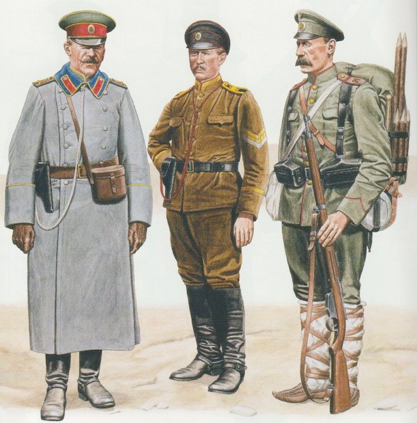 One of the colour plates by Darko Pavlovik from the Osprey Men-At-Arms title (356), "Armies in the Balkans 1914-18", showing a Bulgarian cavalryman, a gunner and an infantryman, the latter is a member of the famous 9th 'Pleven' Division which defended Doiran in 1918.